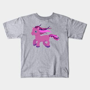 little purple pony Kids T-Shirt